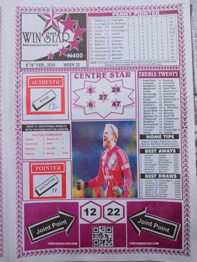 week 32 winstar 2025 page 1