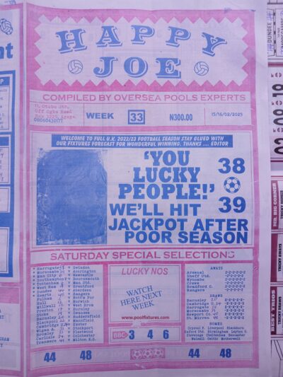 week 33 happy joe 2025 page 1