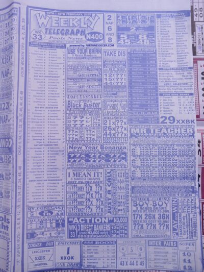 week 33 pools telegraph 2025 page 1