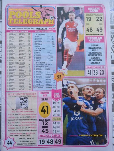 week 33 pools telegraph 2025 page 1