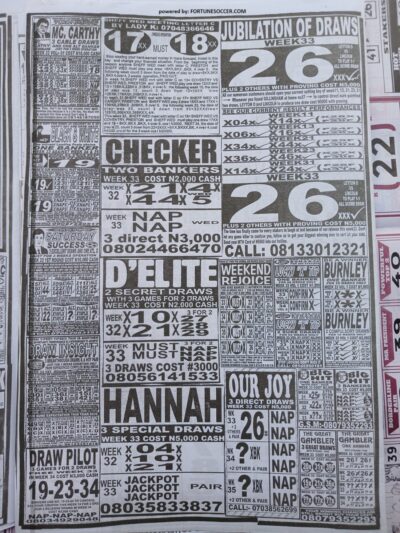 week 33 pools telegraph 2025 page 16