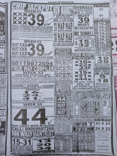 week 33 pools telegraph 2025 page 17