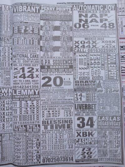 week 33 pools telegraph 2025 page 21