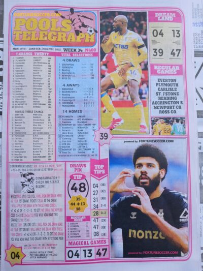week 34 pools telegrapg 2025 page 1