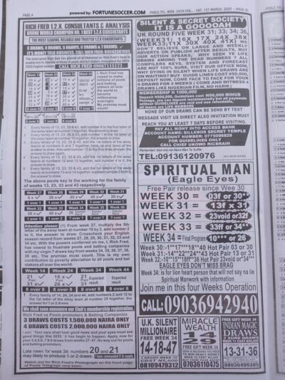 week 35 pools telegraph 2025 page 3