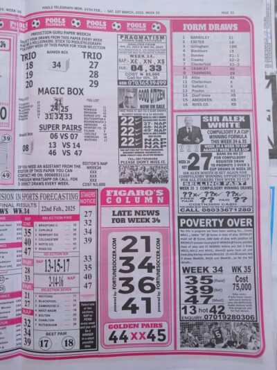 week 35 pools telegraph 2025 page 8