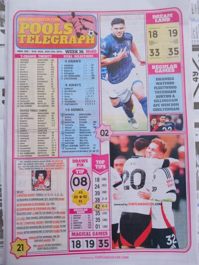 week 36 pools telegraph 2025 page 1