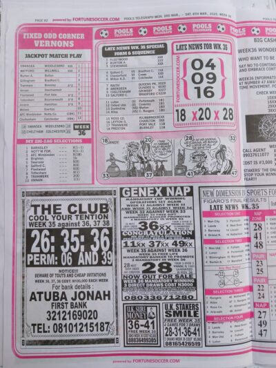 week 36 pools telegraph 2025 page 7