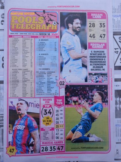 week 38 pools telegraph 2025 page 1