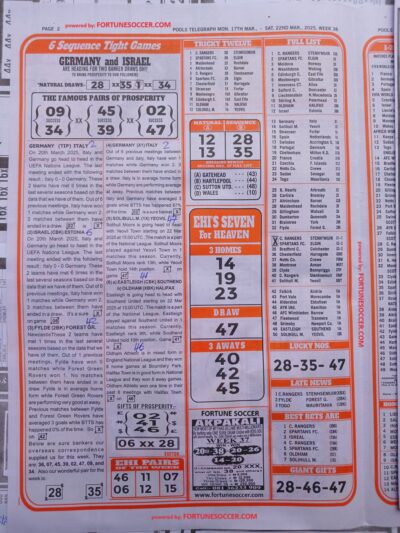 week 38 pools telegraph 2025 page 2