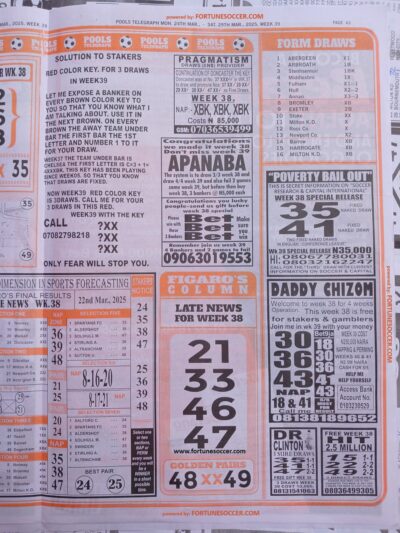 week 39 pools telegraph 2025 page 8