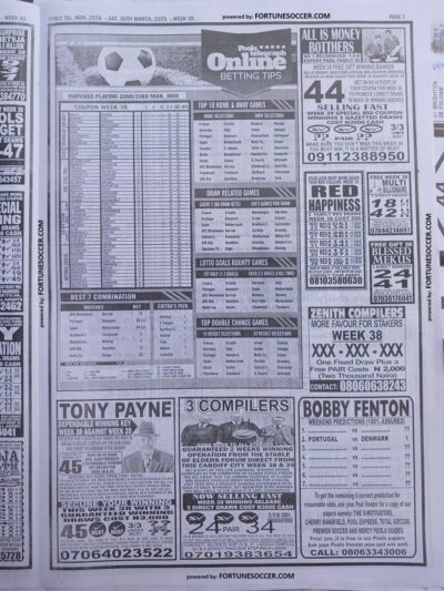 week 39 pools telegraph 2025 page 9