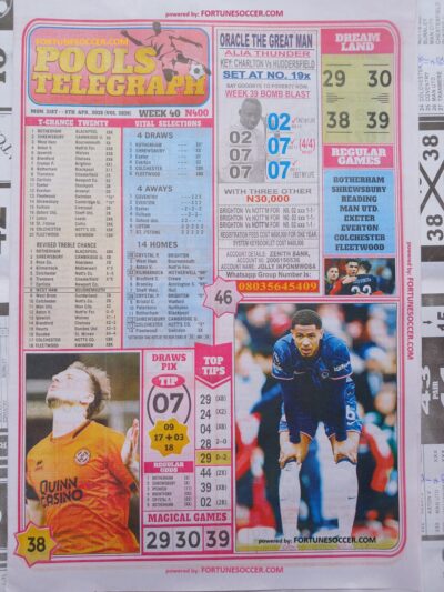 week 40 pools telegraph 2025 page 1