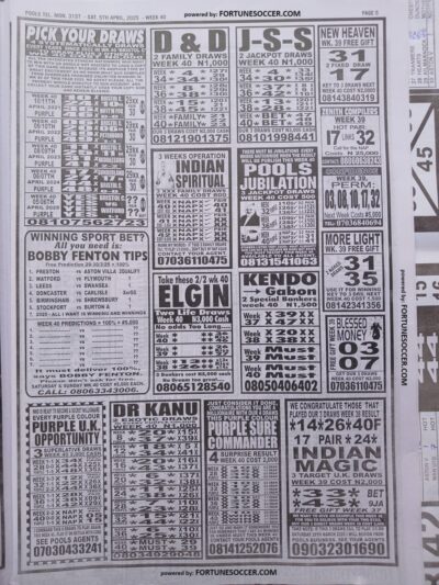 week 40 pools telegraph 2025 page 4