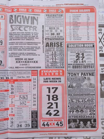 week 40 pools telegraph 2025 page 8