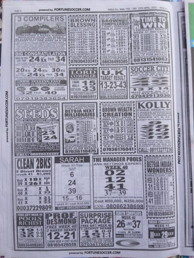 week 41 pools telegraph 2025 page 5