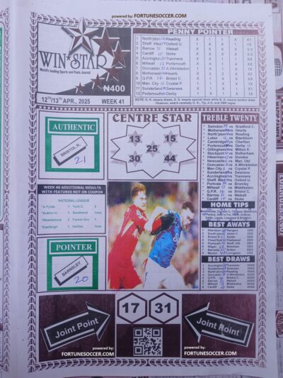 week 41 winstar 2025 page 1