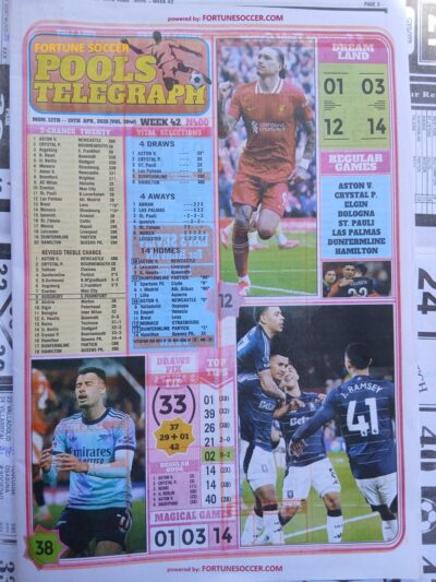 week 42 pools telegraph 2025 page 1
