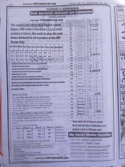 week 42 pools telegraph 2025 page 3