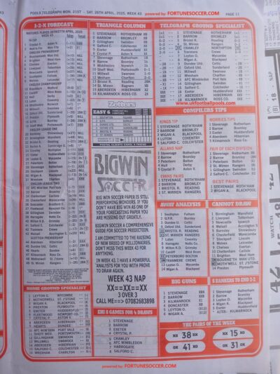 week 43 pools telegraph 2025 page 13