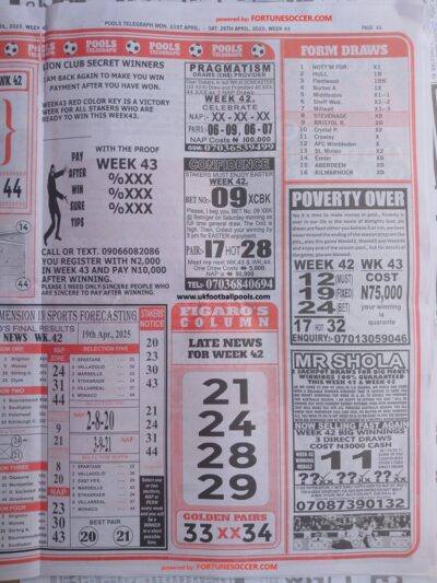 week 43 pools telegraph 2025 page 8