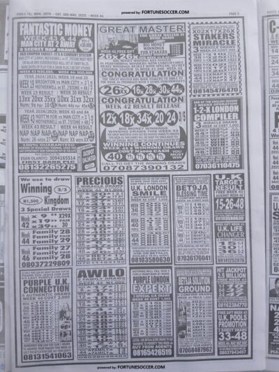 week 44 pools telegraph 2025 page 4