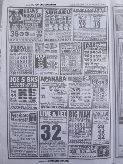 week 44 pools telegraph 2025 page 5