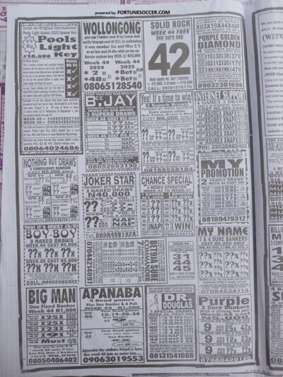 week 44 pools telegraph 2025 page 6