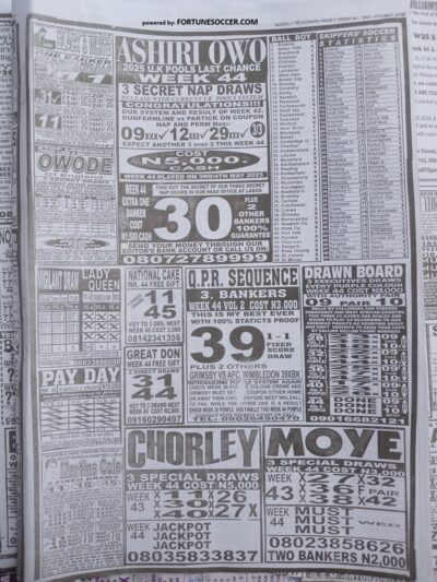 week 44 pools telegraph 2025 page 7