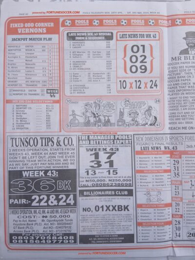 week 44 pools telegraph 2025 page 7