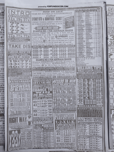 week 44 pools telegraph 2025 page 9