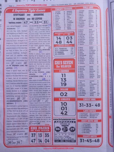 week 45 pools telegraph 2025 page 2
