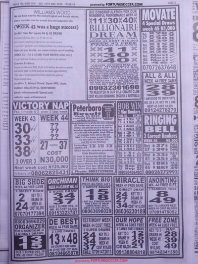 week 45 pools telegraph 2025 page 4