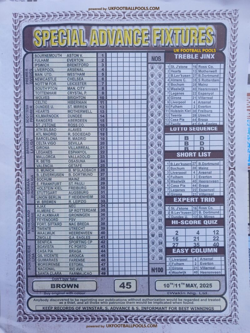 Week 52 Pool Result 2022