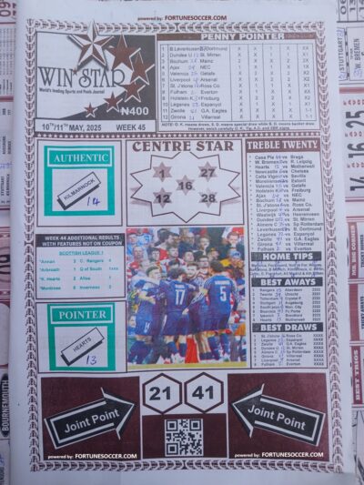 week 45 winstar 2025 page 1