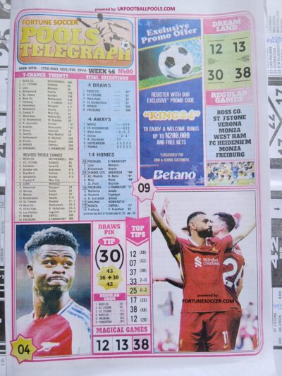 week 46 pools telegraph 2025 page 1