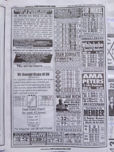 week 46 pools telegraph 2025 page 11