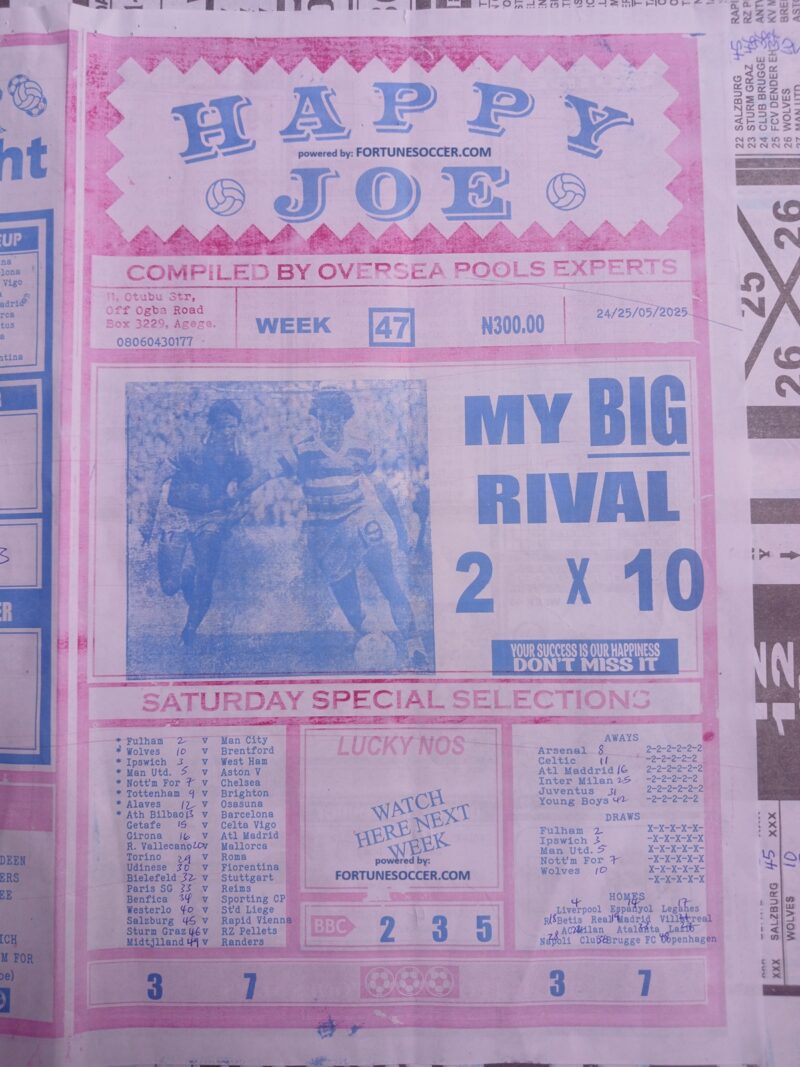 Week 47 pool paper winstar happy joe temple of draws