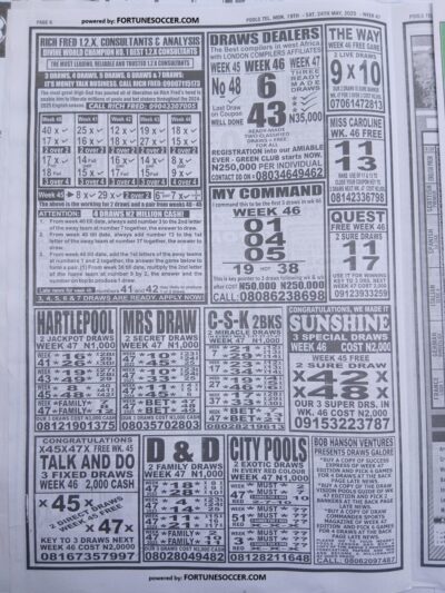 week 47 pools telegraph 2025 page 5
