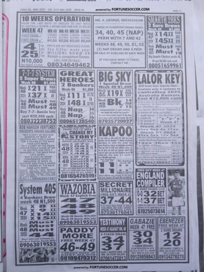 week 48 pools telegraph 2025 page 13
