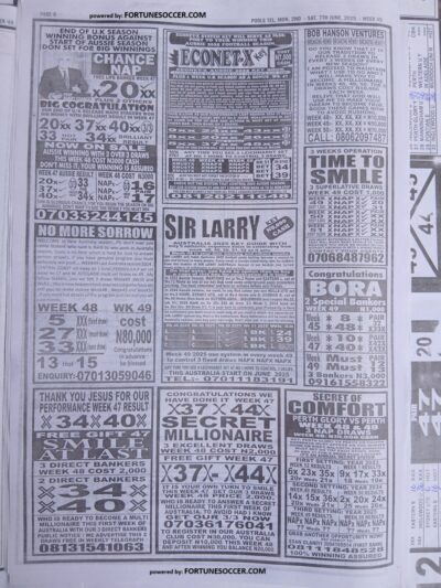 week 49 pools telegraph 2025 page 10