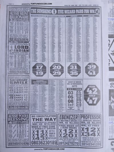 week 49 pools telegraph 2025 page 12