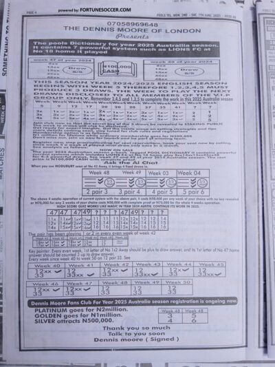 week 49 pools telegraph 2025 page 3