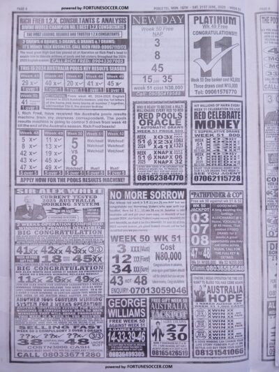 week 51 pools telegraph 2025 page 4