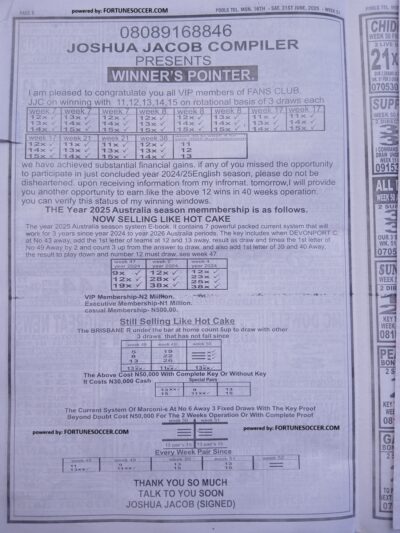 week 51 pools telegraph 2025 page 6