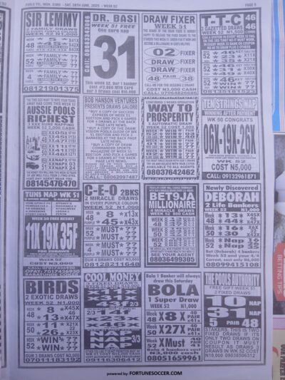 week 52 pools telegraph 2025 page 15