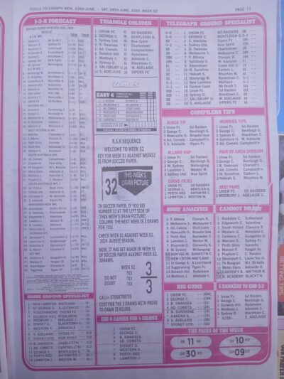 week 52 pools telegraph 2025 page 17
