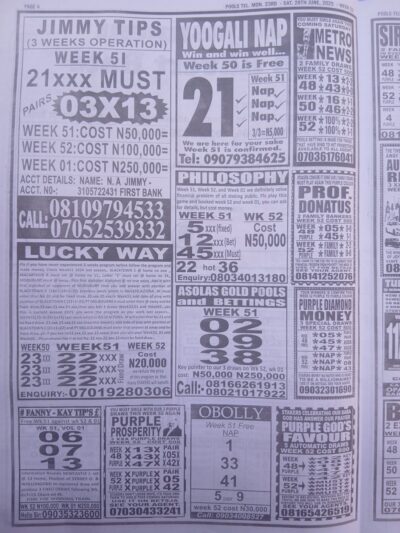 week 52 pools telegraph 2025 page 4