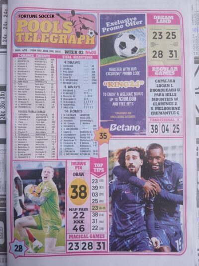 week 3 pools telegraph 2025 page 1