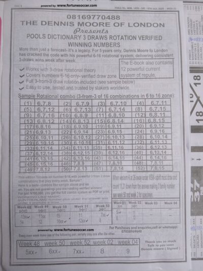 week 3 pools telegraph 2025 page 12